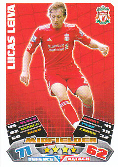 Lucas Leiva Liverpool 2011/12 Topps Match Attax #138